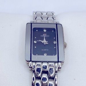 Working! Denacci Quartz Rectangle Face Minimalist Watch